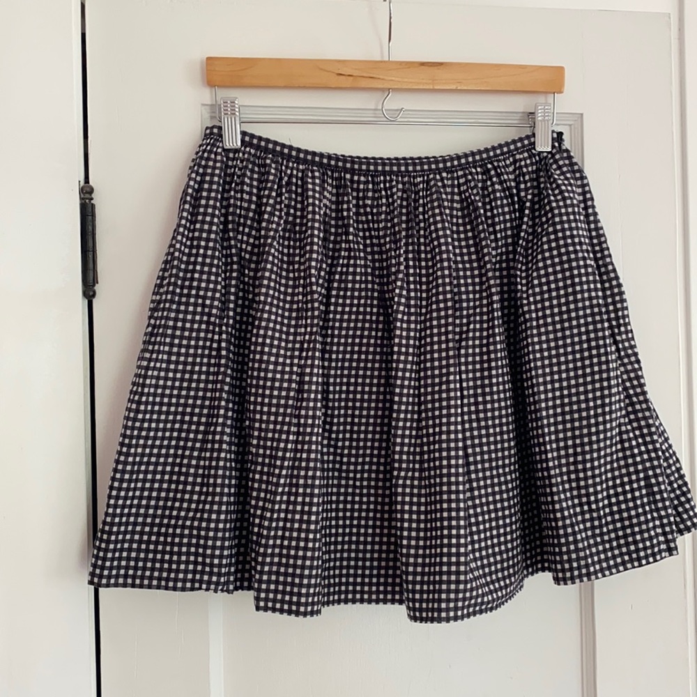 Madewell gingham skirt